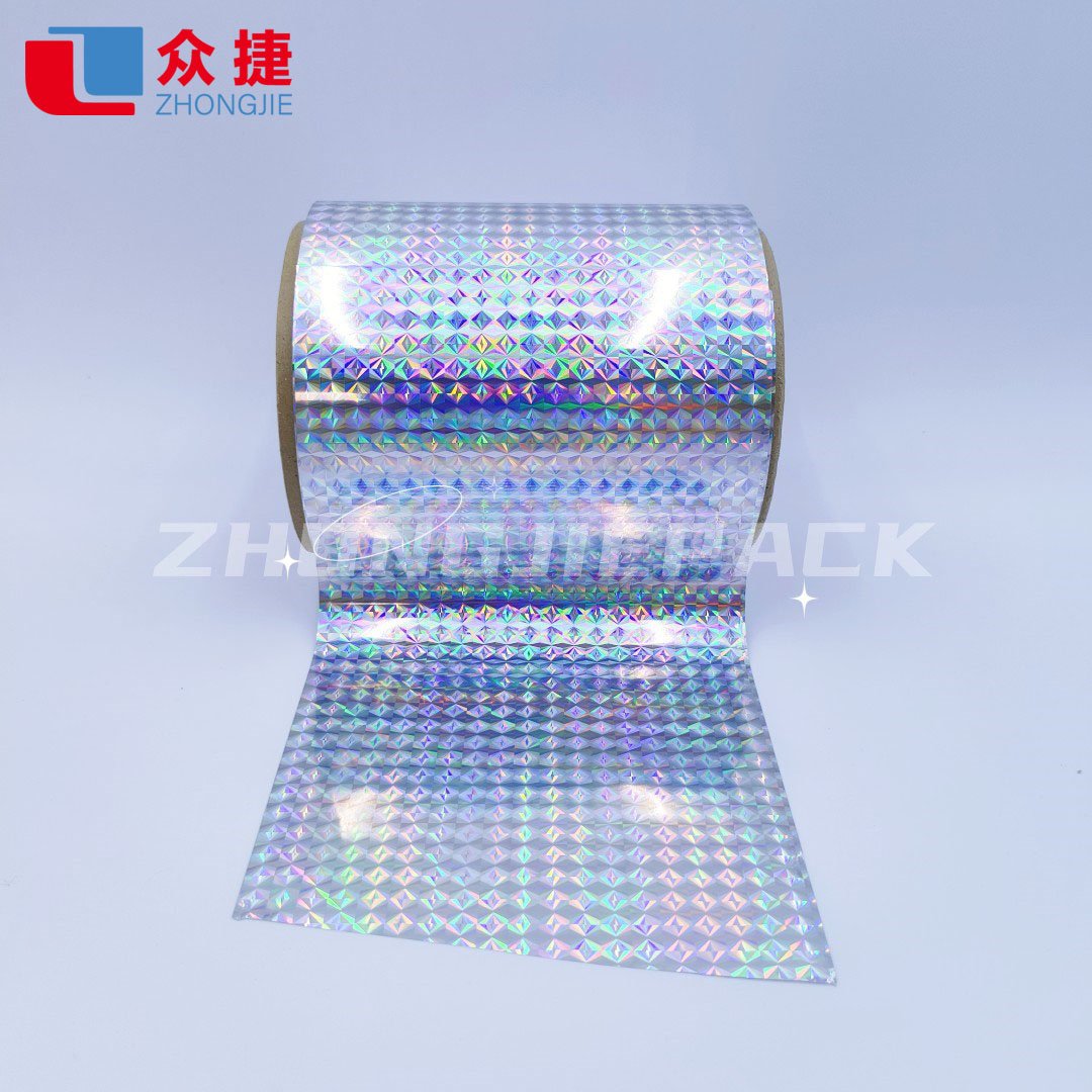 Source Holographic Lamination Hologram Sticker Roll Soft Different Color  Popular 3d Holographic Film on m.
