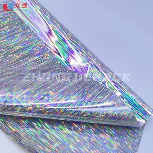 PVC holographic film is packaging material has a reflective