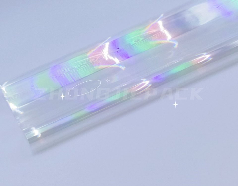 원활한 무지개 금속화 zns 애완 동물 홀로그램 필름